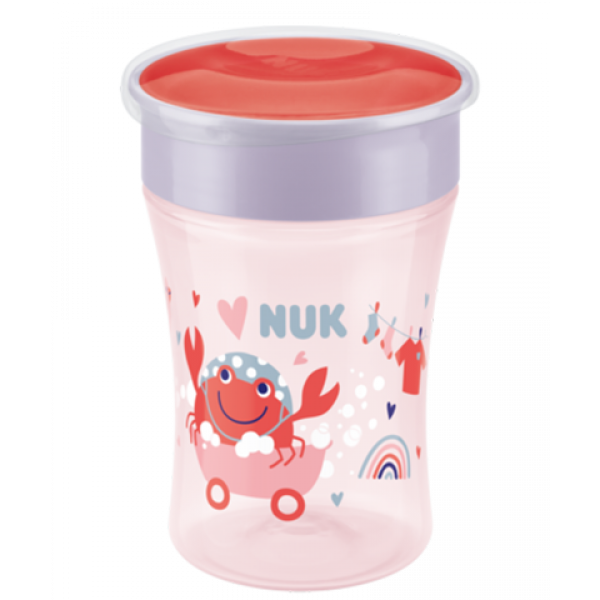 Nuk Magic Cup Κύπελλο με Εύκολη Ροή 8m+230ml 751.138red