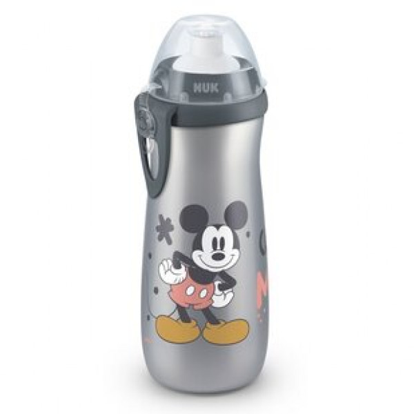 Nuk Mickey  Sports Cup με καπάκι push-pull 24m+ 450ml Γκρι 751.198grey