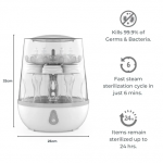 NUVITA Αποστειρωτής ατμού μπουκαλιών Sterieasy 1083 Analog NU-ALST1083