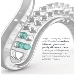 NUVITA Μασάζ ούλων 2 μήνες +  7003 Powder Blue NU-IBOC0031