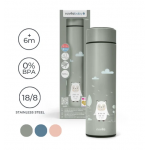 NUVITA  Θερμός Από Ανοξείδωτο Ατσάλι Με Ψηφιακή Ένδειξη Θερμοκρασίας 500ml 4455 Sage Green NU-PPCP0060