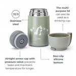 NUVITA Θερμός Φαγητού 620ml 4475 Sage Green NU-PPCP0066