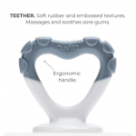 NUVITA Τροφοδότης και δαχτυλίδι οδοντοφυΐας 2 σε 1 1417 Powder Blue NU-PPPL0136 NUVITA Τροφοδότης και δαχτυλίδι οδοντοφυΐας 2 σε 1 1417 Powder Blue NU-PPPL0136