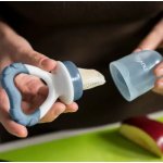 NUVITA Τροφοδότης και δαχτυλίδι οδοντοφυΐας 2 σε 1 1417 Powder Blue NU-PPPL0136 NUVITA Τροφοδότης και δαχτυλίδι οδοντοφυΐας 2 σε 1 1417 Powder Blue NU-PPPL0136