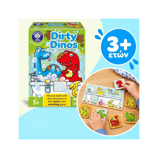 Orchard Toys Εκπαιδευτικό Επιτραπέζιο Παιχνίδι "Βρώμικοι δεινόσαυροι" Για Παιδιά 3 - 6 ετών ORCH051 Orchard Toys Εκπαιδευτικό Επιτραπέζιο Παιχνίδι "Βρώμικοι δεινόσαυροι" Για Παιδιά 3 - 6 ετών ORCH051