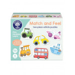 Orchard Toys Εκπαιδευτικό Παζλ Αντιστοίχισης & Αφής Match and Feel Two-Piece Vehicles 18 Μηνών ORCH140