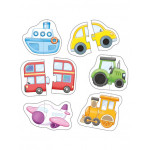 Orchard Toys Εκπαιδευτικό Παζλ Αντιστοίχισης & Αφής Match and Feel Two-Piece Vehicles 18 Μηνών ORCH140