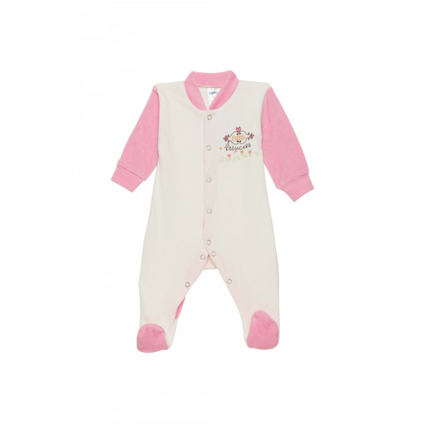 Pretty Baby Φορμάκι βελούδο Princess Ροζ-Λευκό 13-35799-2