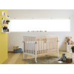 Pali Βρεφικό Κρεβατάκι Flippy Bianco-Naturale 0127FLIBN
