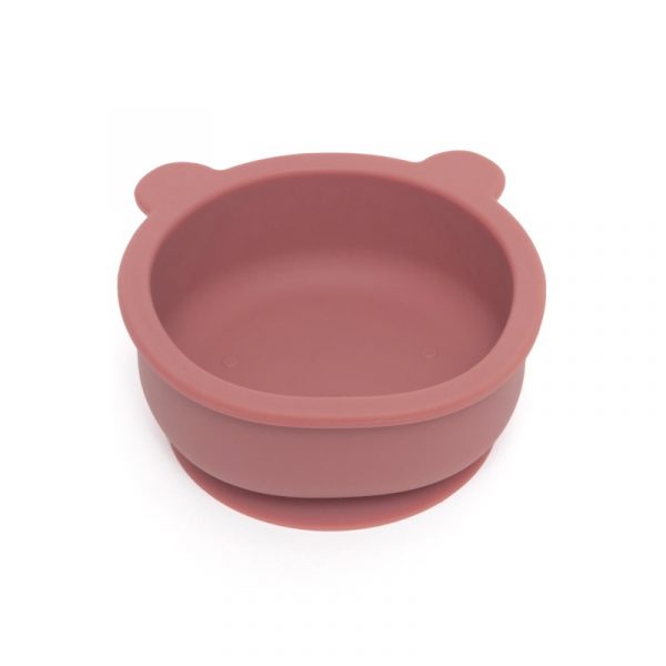 Petit Monkey Μπολ σιλικόνης Bear Mahogany Rose PTM-SB1