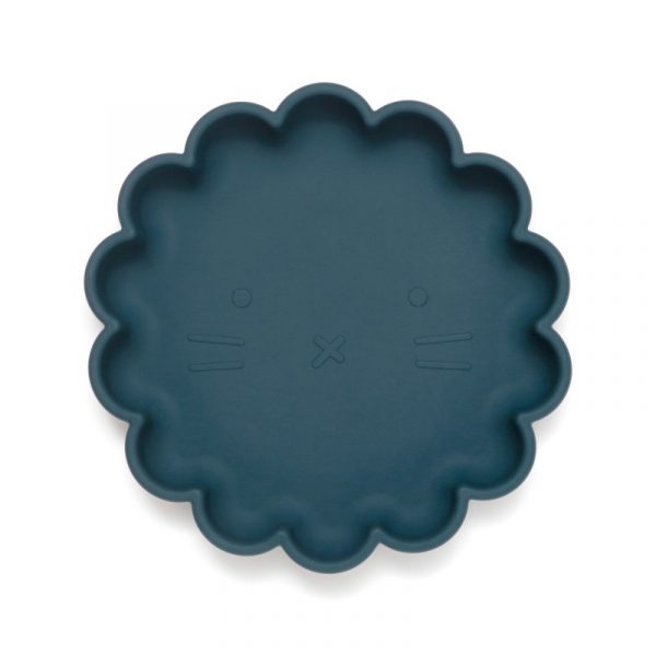 Petit Monkey Πιάτο Σιλικόνης Lion Balsam Blue PTM-SP5