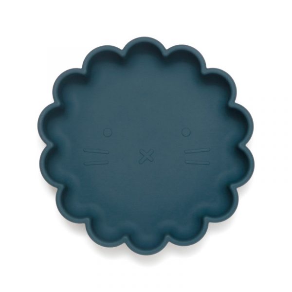 Petit Monkey Πιάτο Σιλικόνης Lion Balsam Blue PTM-SP5