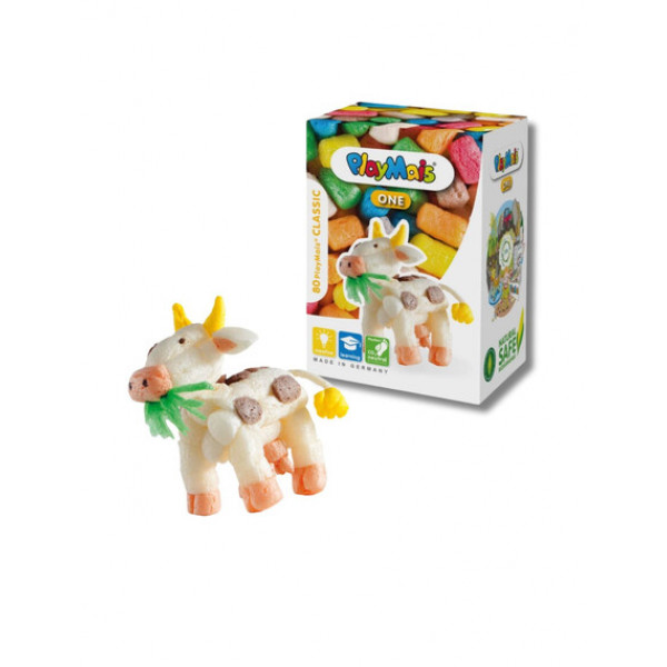 Playmais Mini Κατασκευή με σφουγγαράκια Αγελαδίτσα PLM-160038