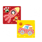 Playmais Mini Κατασκευές με κάρτες και σφουγγαράκια  Πύραυλος PLM-160544