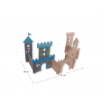 Playmais Κατασκευές με κάρτες και σφουγγαράκια από άμυλο καλαμποκιού  Big World Castle PLM-160895