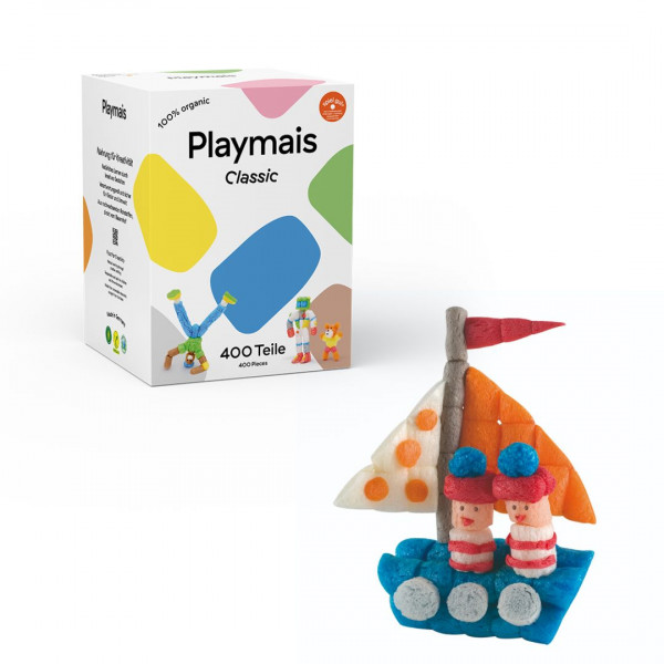 Playmais 400 τεμάχια σφουγγαράκια για ελεύθερο παιχνίδι - Κατασκευή από καλαμπόκι PLM-160956.8