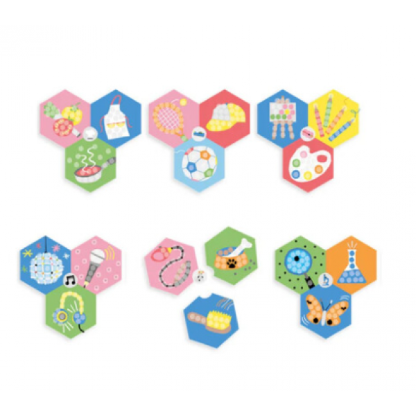 Playmais Κατασκευές Με Κάρτες Και Σφουγγαράκια Από Άμυλο Καλαμποκιού 18 τεμ PLM-160963.8