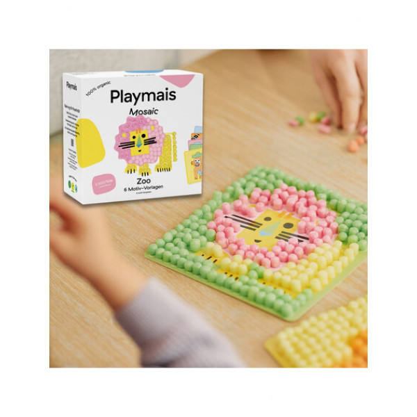 Playmais Κατασκευές με κάρτες και σφουγγαράκια 6τεμ Ζωολογικός Κήπος PLM-160965.8