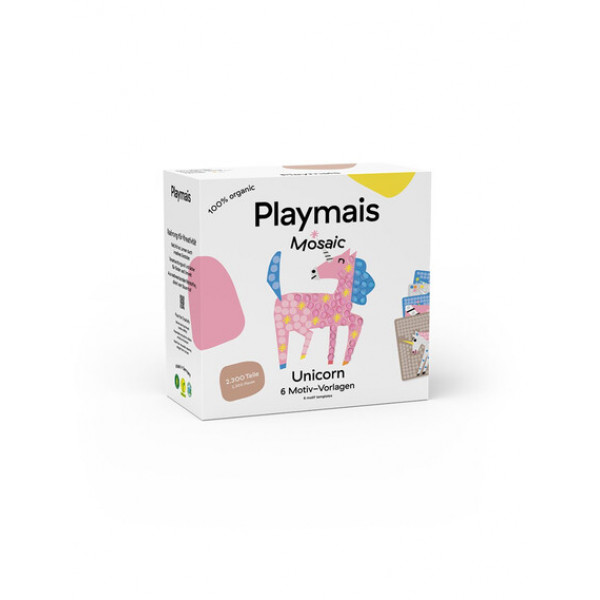 Playmais Κατασκευές με κάρτες και σφουγγαράκια από άμυλο καλαμποκιού 6τεμ. - Μονόκερος PLM-160967.8