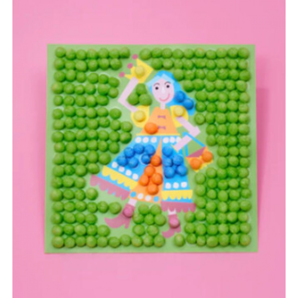 Playmais Κατασκευές Με Κάρτες Και Σφουγγαράκια Από Άμυλο Καλαμποκιού 6τεμ Πριγκίπισσες PLM-160968.8