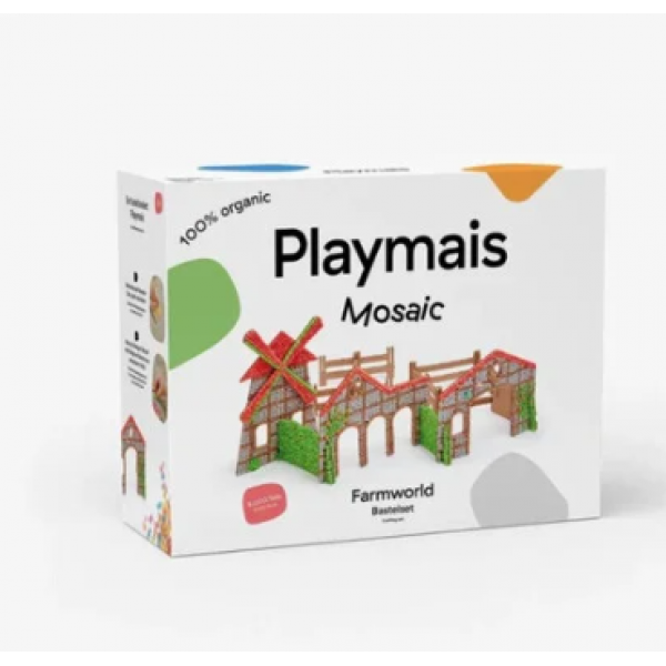 Playmais 3D Κατασκευή 8000 Τεμάχια Σφουγγαράκια Από Καλαμπόκι - Φάρμα PLM-160973.4