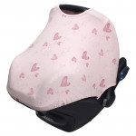 Dooky Ηλιοπροστασία με UV προστασία για κάθισμα αυτοκινήτου 0+ Pink Heart DK-126391