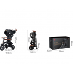 QPlay Τρίκυκλο Ποδήλατο Rito Deluxe Air Gel Wheels Black 5061047480267 QPlay Τρίκυκλο Ποδήλατο Rito Deluxe Air Gel Wheels Black 5061047480267