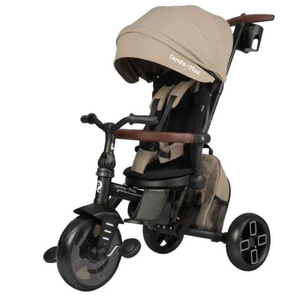 QPlay Τρίκυκλο Ποδήλατο Comfo Max 8in1 Coffee 5061047482155