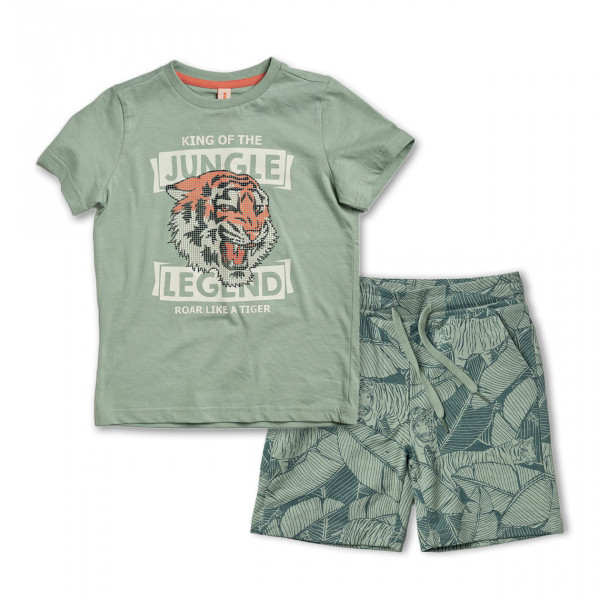 Reflex Σετ Μπλούζα Χακί Με Σορτς Jungle legend 26-73722