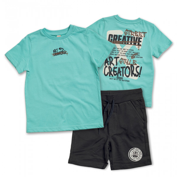 Reflex Σετ Μπλούζα Γαλάζιο Με Σορτς  Art 26-73734