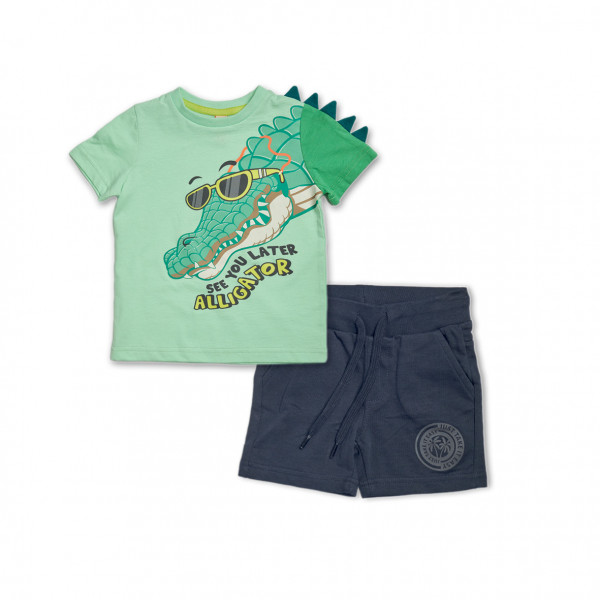 Reflex Σετ Μπλούζα Πράσινο Με Σορτς Alligator 26-73777