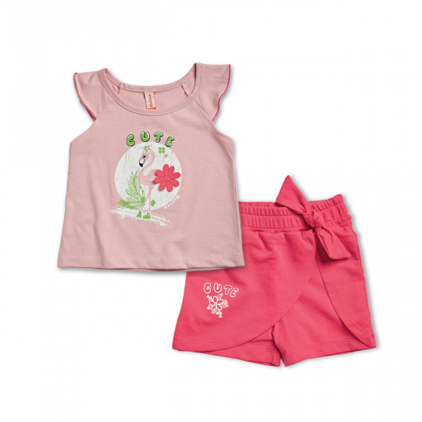 Reflex Σετ Μπλούζα Ροζ Με Σορτς Φούξια 26-74753