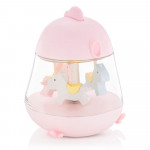 Rabbit & Friends Φωτιστικό Μουσικό Καρουσέλ Pink 70-520027