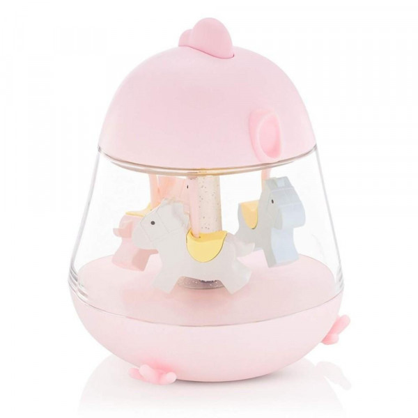 Rabbit & Friends Φωτιστικό Μουσικό Καρουσέλ Pink 70-520027
