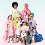 FlapJackKids Καπέλο Διπλής Όψης UPF 50+ Mermaid Blue-Pink FJKPG526