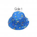 FlapJackKids Καπέλο Διπλής Όψης UPF 50+ Dino Blue FJKPH548