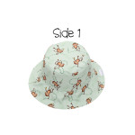 FlapJackKids Καπέλο Διπλής Όψης UPF 50+ 6-24m Lion-Monkey Blue FJKPH517S
