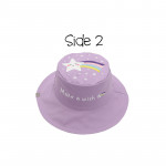 FlapJackKids Καπέλο Διπλής Όψης UPF 50+ Unicorn-Star (Cotton) Pink-Purple FJKSH802
