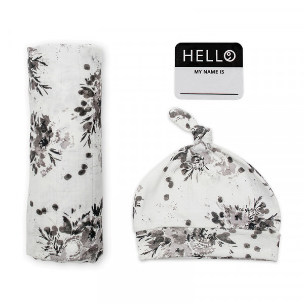 Lulujo Hello World – Black Floral LJ645