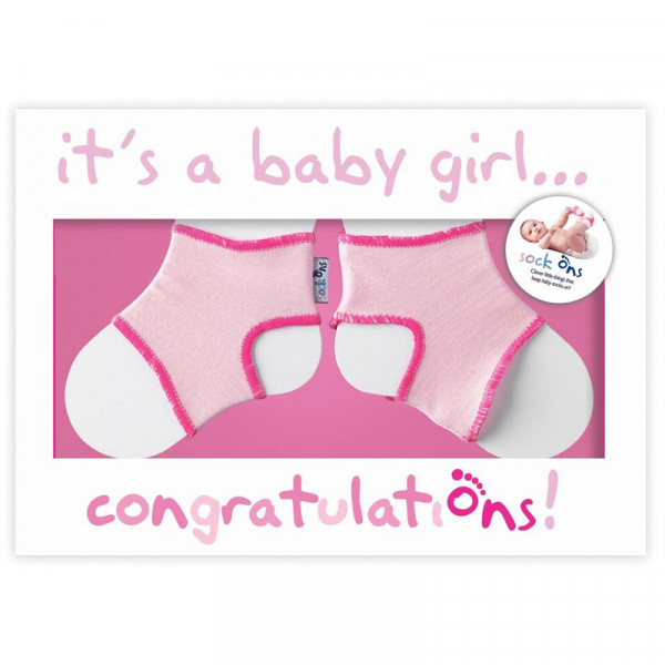 Sock Ons – Congratulations Card Ροζ GS-PINK