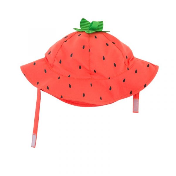 Zoocchini Αντηλιακό Καπέλο UPF50+ Φραουλίτσα 6M-12M ZOO15009M 