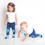 Zoocchini Grip+Easy Crawler Pants & Socks Set – Sherman the Shark Για το Μπουσούλημα ZOO12501