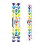 Watchitude Ρολόϊ χειρός τύπου σλαπ Καρδιές WTD-178 Watchitude Ρολόϊ χειρός τύπου σλαπ Καρδιές WTD-178