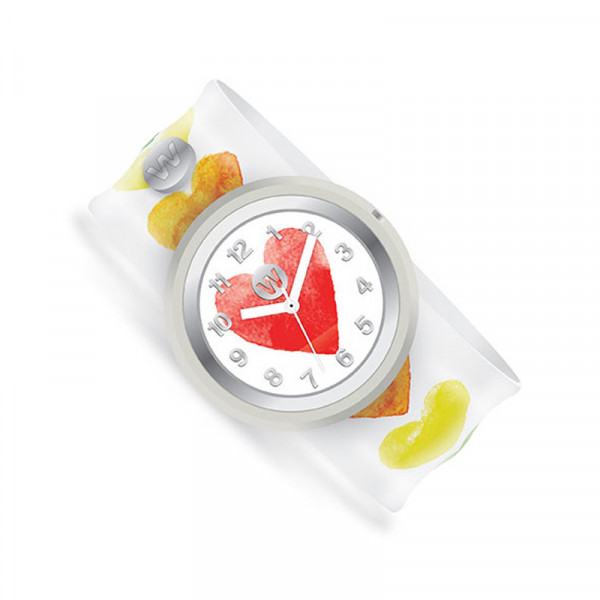 Watchitude Ρολόϊ χειρός τύπου σλαπ Καρδιές WTD-178