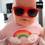 iTooTi Classic Γυαλιά Ηλίου 6-24m με εύκαμπτο σκελετό και πλαίσιο Κόκκινα By TooTiny T-ITO-X01-CS03