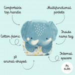 Sassi Παιδικό backpack Mini A5 Chewy The Elephant  BP1273