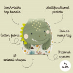 Sassi Παιδικό backpack Mini A5 Cracky The Dinosaur BP1280
