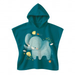 Sassi Πετσέτα Poncho με Κουκούλα 100% βαμβάκι Chewy The Elephant HT3697 Sassi Πετσέτα Poncho με Κουκούλα 100% βαμβάκι Chewy The Elephant HT3697