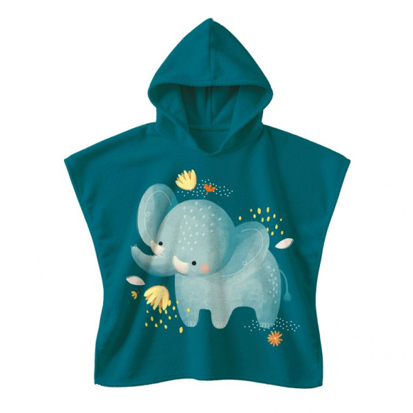 Sassi Πετσέτα Poncho με Κουκούλα 100% βαμβάκι Chewy The Elephant HT3697