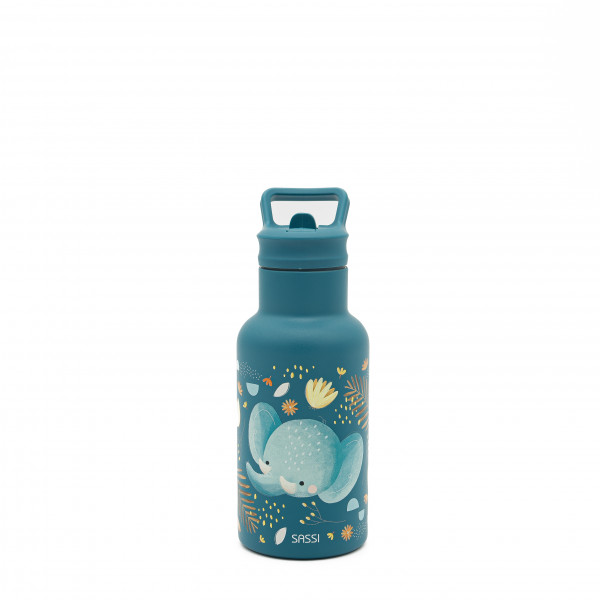 Sassi Aνοξείδωτο Mπουκάλι θερμός με καλαμάκι 350ml Elephant SB1136